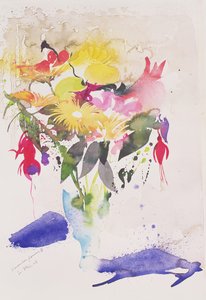 November Flowers II, 2002 (akvarel)