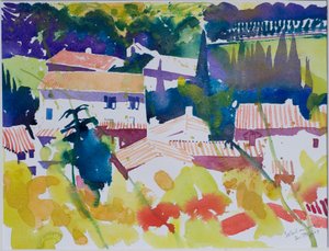 Sol i maj, 2009 (akvarel) af Simon Fletcher