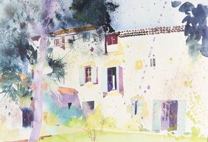 Huset Bourdic, 2003 (akvarel) af Simon Fletcher