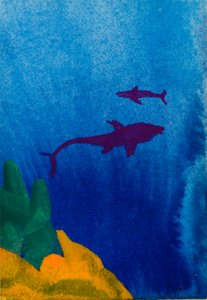 The reef II, 2017 (blandede medier) af Simon Fletcher
