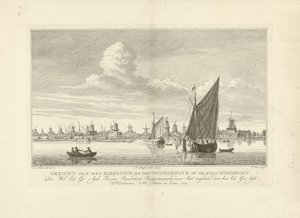 Udsigt over Biesbosch og Noordendijk nær Dordrecht Udsigt over Biesbosch og den Noordendyk ved byen Dordrecht (titel på objekt)
