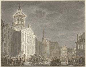 Belysning af rådhuset for Vilhelm V og Wilhelmina af Preussen, 1768