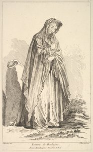 Woman of Boulogne, fra Samling af forskellige udenlandske figurer Opfundet af F. Bo..., 1700-tallet.