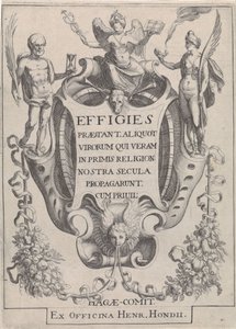 Patronen danner figurer af guirlander af Simon Frisius