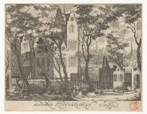 Udsigt over Huis Kostverloren nær Amsterdam af Simon Frisius
