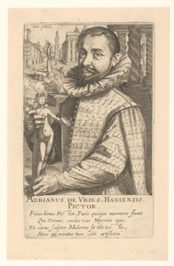 Portræt af Adriaen de Vries af Simon Frisius