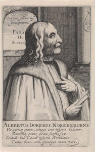 Portræt af Albrecht Dürer af Simon Frisius