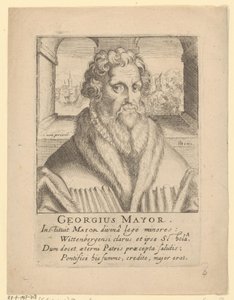 Portræt af Georg Major af Simon Frisius