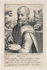 Portræt af Hendrik van Cleef af Simon Frisius