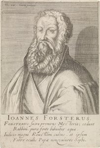 Portræt af Johann Forster af Simon Frisius