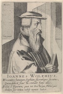 Portræt af Johann Wolf af Simon Frisius