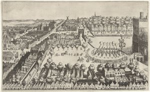 Fyrværkeri i Haag efter indgåelsen af våbenhvilen, 1609