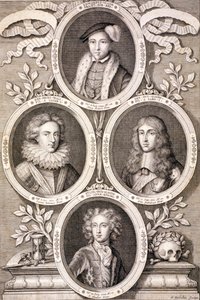 Edward VI, Henry og William, hertugerne af Gloucester, og Henry, Prince of Wales, c1700.