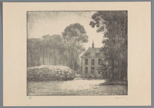 Udsigt over en bondegård på De Raephorst ejendom Raephorst (original titel) Gamle landejendomme omkring Haag (original serietitel)