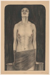 Stående kvinde med bar overkrop Vampire (Salomé) (original titel)