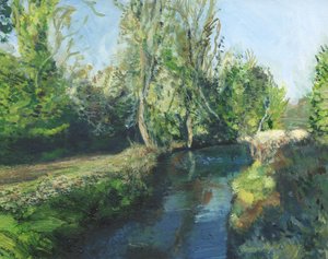 Latchmere Brook, Ham Common (olie på panel)