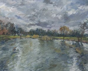 Pond no. 13, 2023 (olie på lærred)