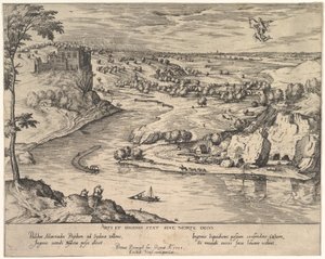 Flodlandskab med Mercury Abducting Psyche, ca. 1595. af Simon Novellanus
