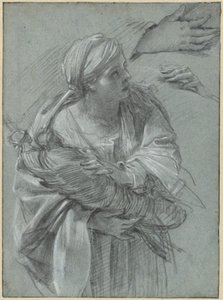 Creusa, der bærer Trojas guder af Simon Vouet