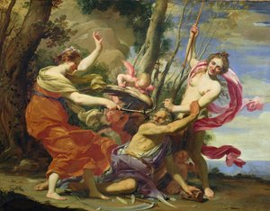 Tid overvundet af ungdom og skønhed af Simon Vouet