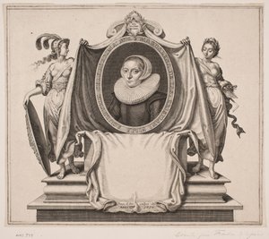 Madeleine van de Passe af Simon de Pas
