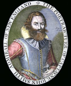 Kaptajn John Smith (1580-1631) (farvet gravering)