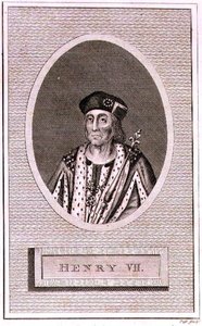 Henry VII (1472-1509) indgraveret af kunstneren, fra en 