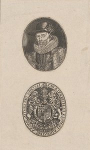 James I, konge af England, ca. 1616.