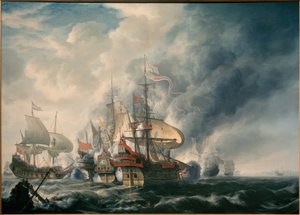 Admiral Joris van Spilbergen i slaget ud for Perus kyst, 17. juli 1615