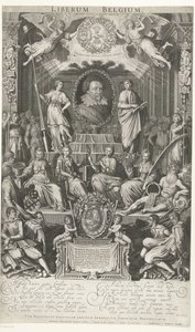 Frederick Henry som beskytter af religion og frihed, 1628 Liberum Belgien (titel på objekt)