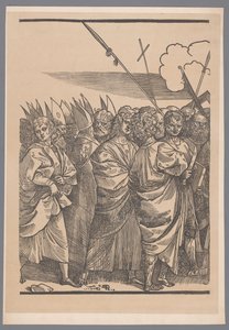 Gengivelse af tredje del af trykserien De Triomf van Christus efter Joos Lambrecht af Simonau and Toovey