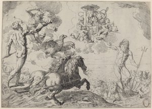 Jupiter, Neptun og Pluto af Simone Cantarini
