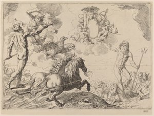 Jupiter, Neptun og Pluto af Simone Cantarini