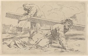 Bærelsen af korset af Simone Cantarini