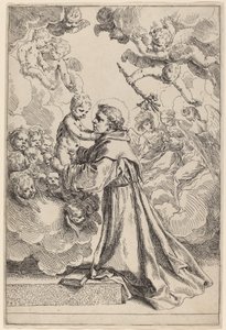 Den store Sankt Antonius af Padova af Simone Cantarini