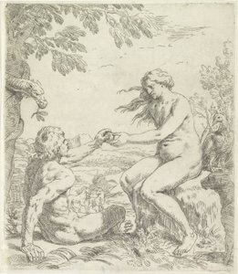 Forførelse af Adam af Simone Cantarini