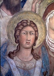 Maesta: måske St. Michael af Simone Martini