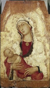Jomfru og barn (tempera på træ af Simone Martini