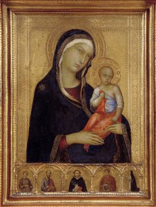 Jomfru og barn, ca. 1324-1325 af Simone Martini di