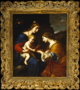 Saint Catherines mystiske ægteskab af Simone Pignoni