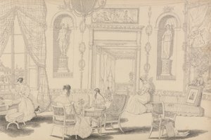 Album med 30 visninger i Tyrol og Italien: Circular Boudoir i Casino Pecori 10. oktober 1841