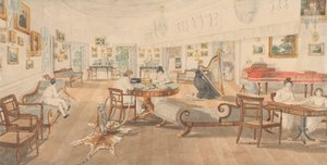 Sommerværelset i kunstnerens hus i Patna af Sir Charles D