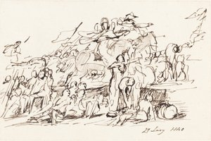 Kampscene af Sir David Wilkie