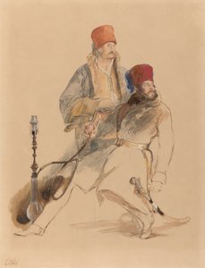 Kaptajn Leigh og hans Dragoman af Sir David Wilkie