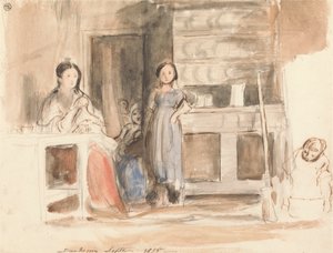 Køkkenscene: Dunkerrin, september 1835 af Sir David Wilkie