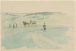 Landskab med Figurer og Vogn af Sir David Wilkie