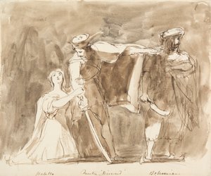 Scene fra Quentin Durward af Sir David Wilkie