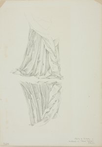 Draperet figur og refleksion, studie for Mirror of Venus af Sir Edward Burne Jones