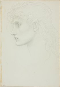 Leder af pige mod venstre af Sir Edward Burne Jones