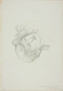 Reflection of Head, studie for Mirror of Venus af Sir Edward Burne Jones
